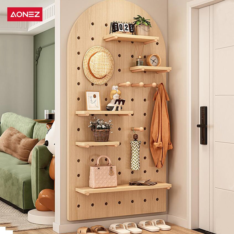 【COD】AONEZ PegBoard Premium Dinding/Papan Lubang/Rak Dekorasi Gantungan Peralatan Dapur/Rumah/Kantor Tanpa Paku DIY Organizer