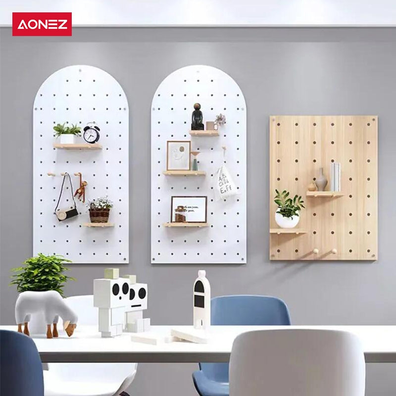 【COD】AONEZ PegBoard Premium Dinding/Papan Lubang/Rak Dekorasi Gantungan Peralatan Dapur/Rumah/Kantor Tanpa Paku DIY Organizer