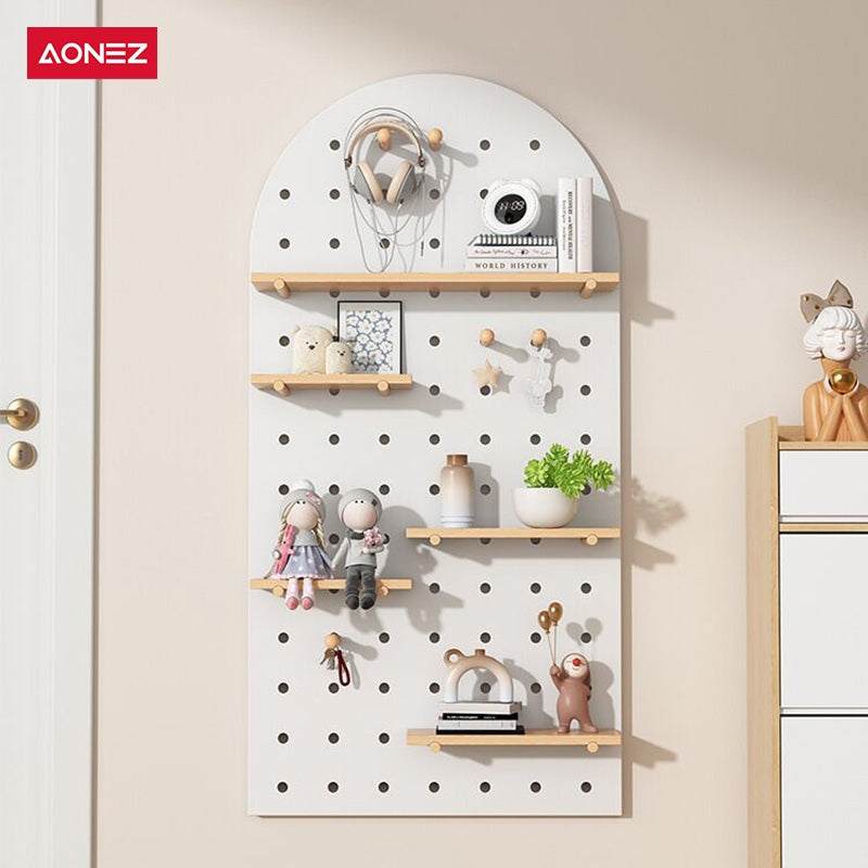 【COD】AONEZ PegBoard Premium Dinding/Papan Lubang/Rak Dekorasi Gantungan Peralatan Dapur/Rumah/Kantor Tanpa Paku DIY Organizer