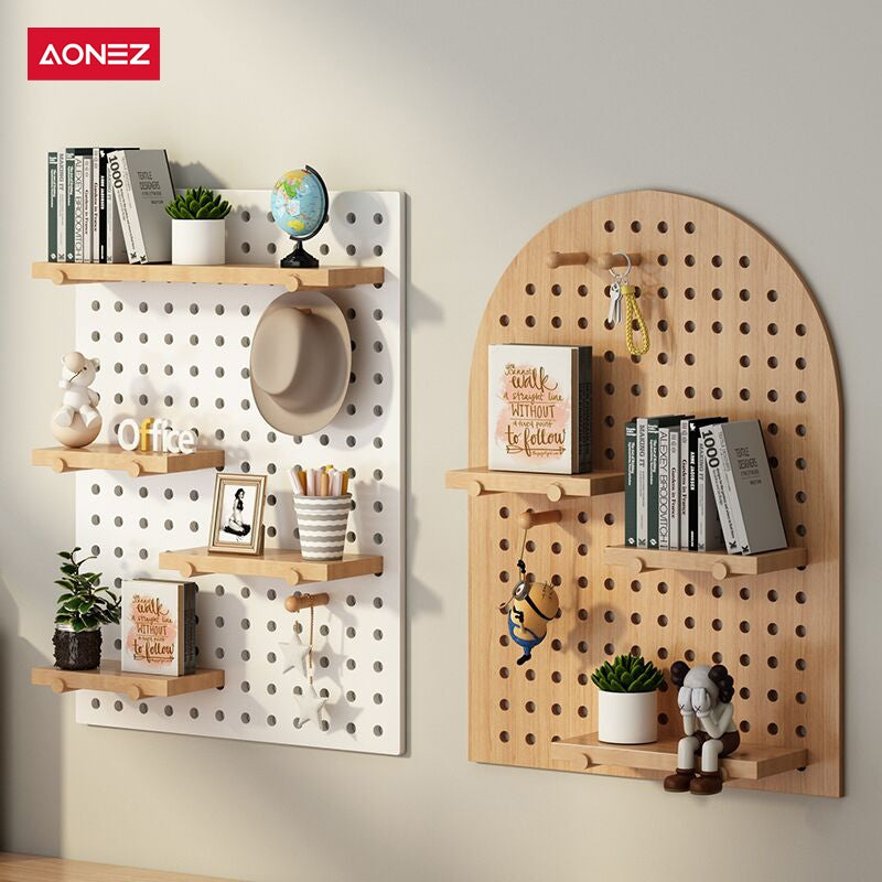 【COD】AONEZ PegBoard Premium Dinding/Papan Lubang/Rak Dekorasi Gantungan Peralatan Dapur/Rumah/Kantor Tanpa Paku DIY Organizer