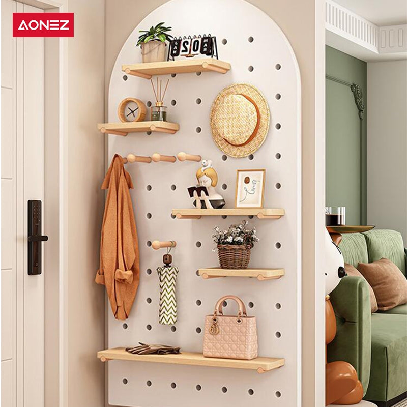 【COD】AONEZ PegBoard Premium Dinding/Papan Lubang/Rak Dekorasi Gantungan Peralatan Dapur/Rumah/Kantor Tanpa Paku DIY Organizer